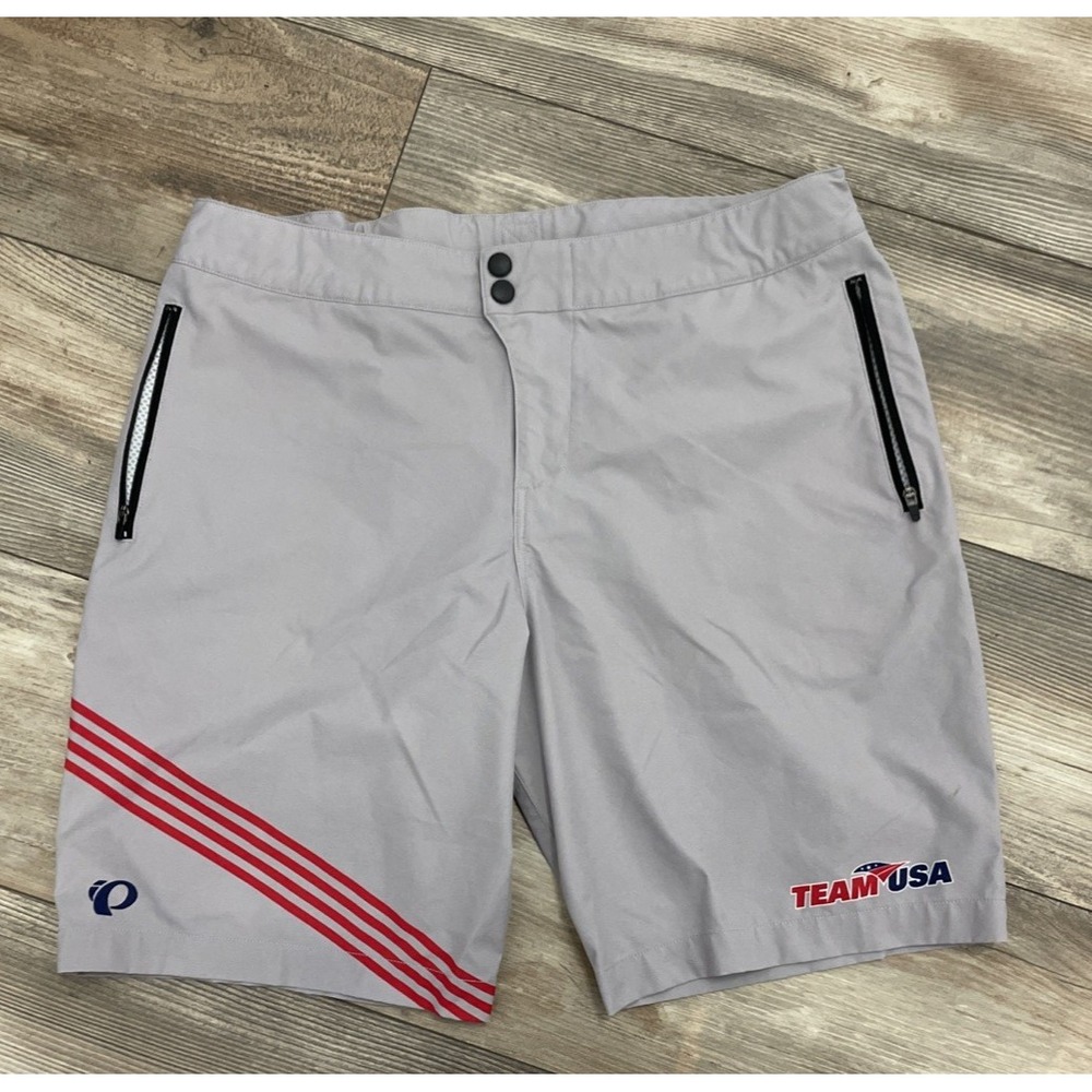 Pearl Izumi Womens PRO Custom Team USA Cycling Mountain Bike Shorts Gray L